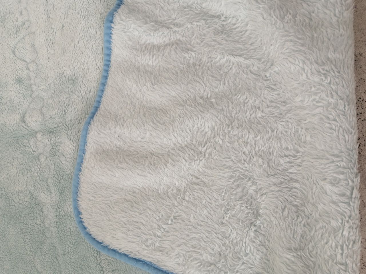 Koc z Misiem niebieski 80x160