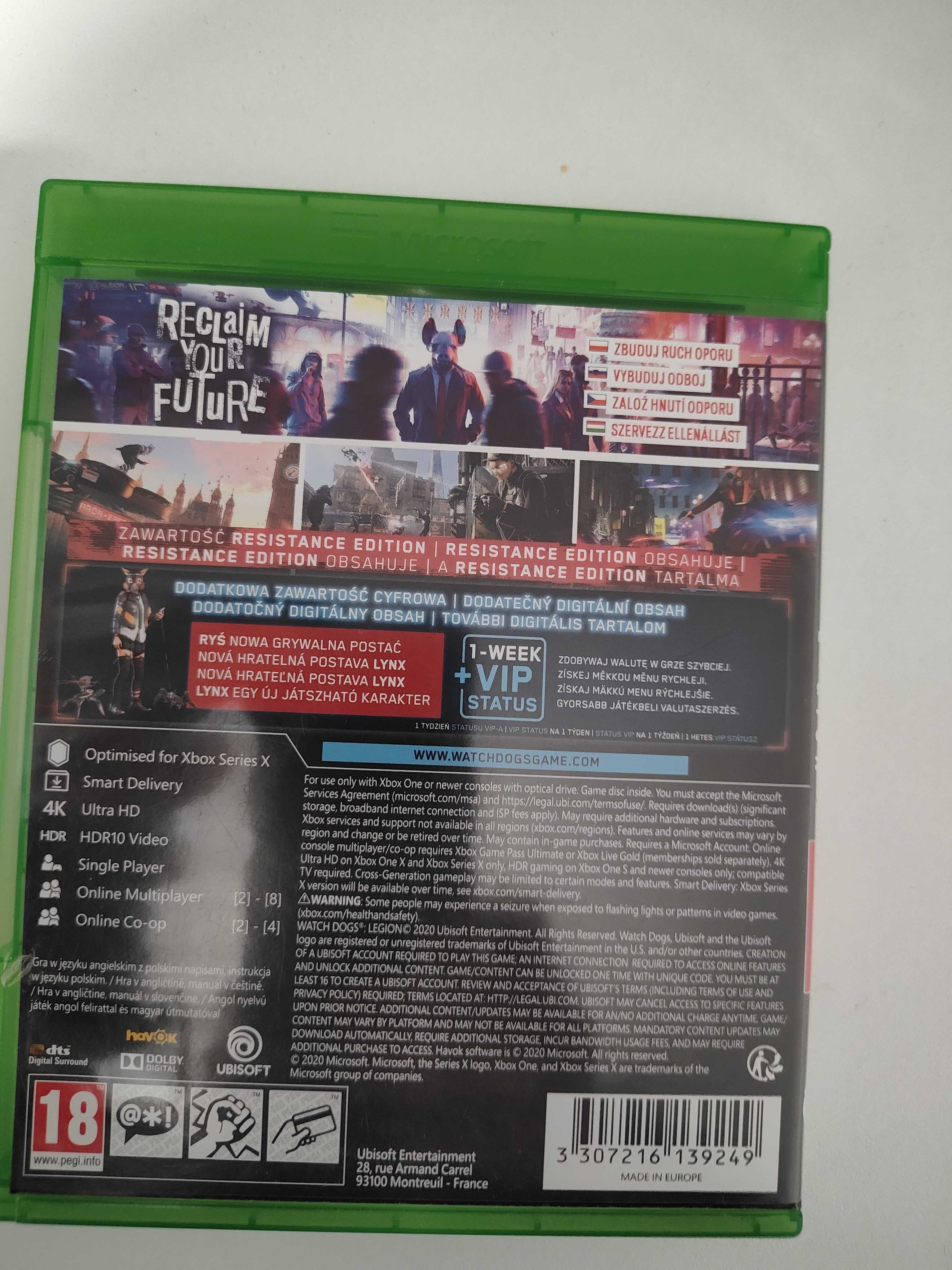 watch dogs legion resistance edition xbox one Gry series x