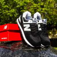 Кросівки New Balance 574 чорні з білим(41-45) арт.1385