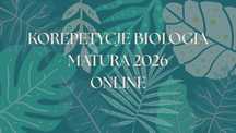 Korepetycje z biologii ONLINE | Matura 2026 |