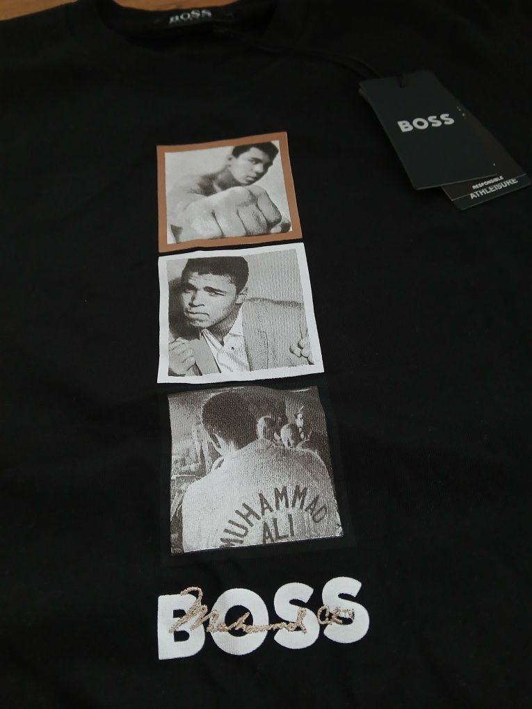 Czarna koszulka męska Boss XL-XXL