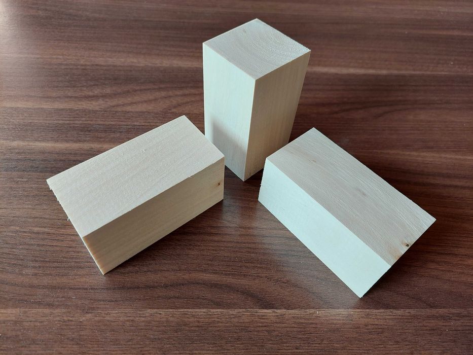 Klocki lipowe 10x5x5cm zestaw 6 szt.