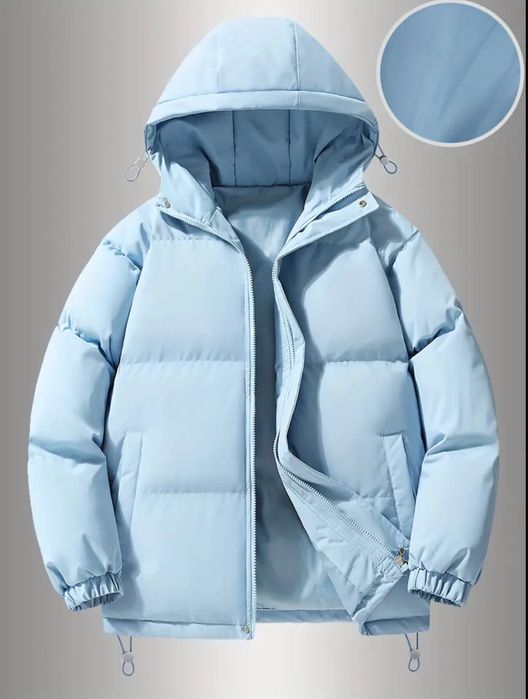 Зимова куртка в ніжно голубому кольорі