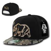 CH125 Czapka Prosty Daszek WHANG Bear CALIFORNIA REPUBLIC Snapback