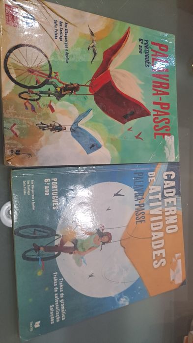 Manual escolar e caderno palavra passe 6 ano aluno