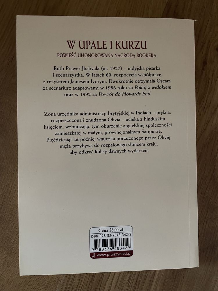 W upale i kurzu, Ruth Prawer Jhabvala