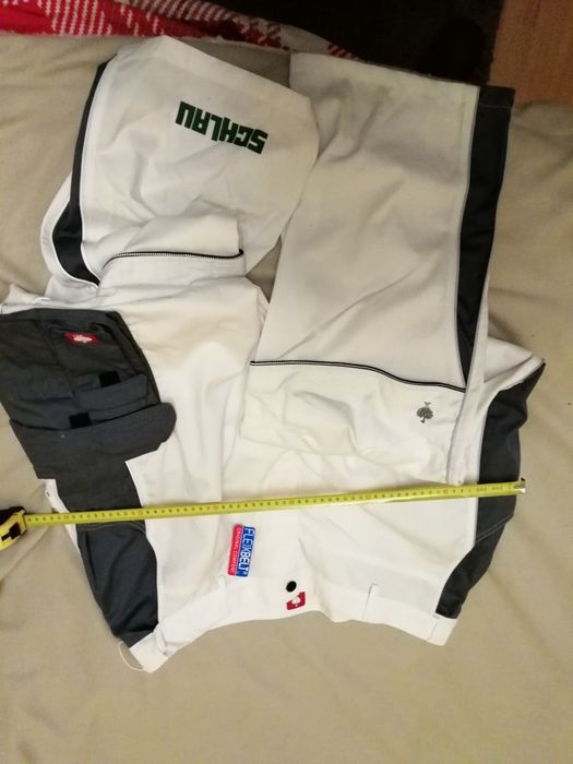 Spodnie robocze 62 strauss 5xl malarskie białe struś bhp odzież xl pas