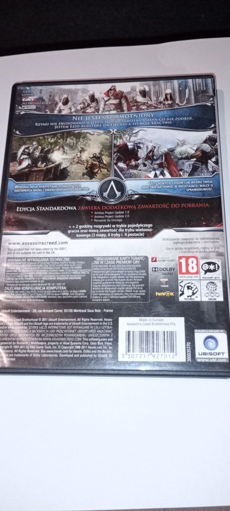 Assassin's Creed Brotherhood PC/ Interfejs i napisy PL