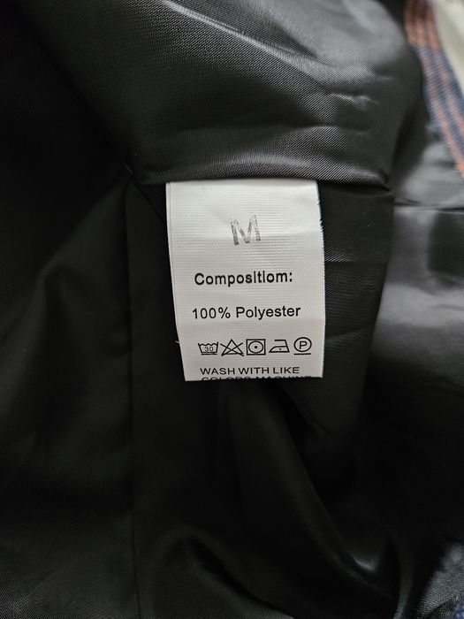 Marynarka męska rozm.M w kratę granat melanż brąz