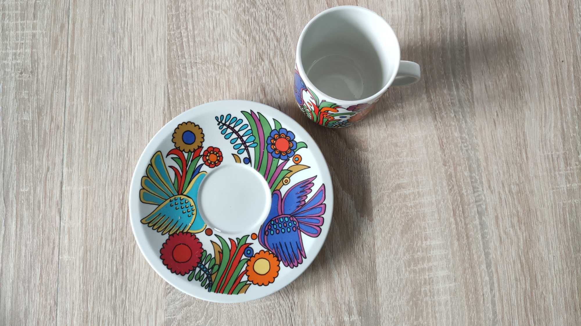 VILLEROY BOCH ACAPULCO zestaw filiżanka podstawek kubek ze spodkiem