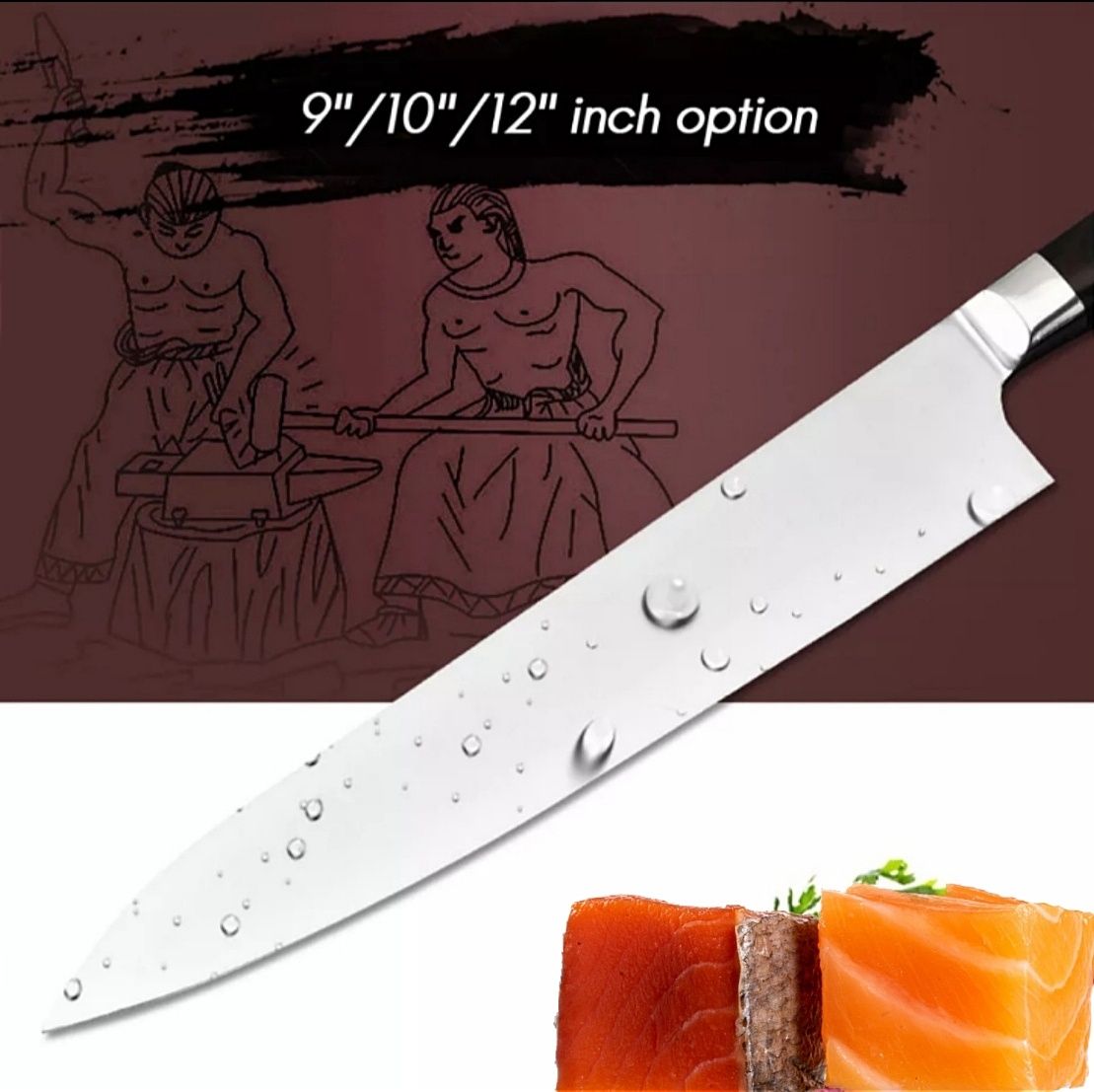 Японський шеф-ніж Santoku/суші/Нож шефа/суши/сашими