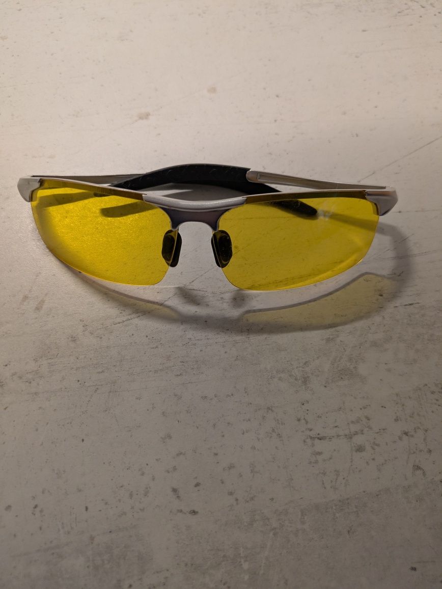 Aluminiowe super lekkie okulary do jazdy samochodem nocą