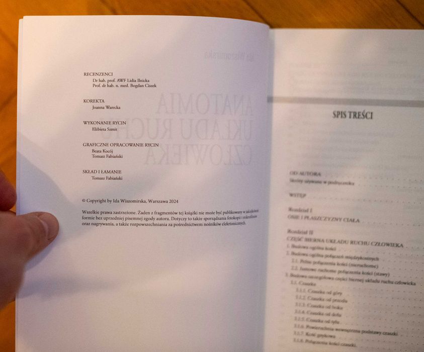 Anatomia układu ruchu człowieka Ida Wiszomirska III wyd. 2024