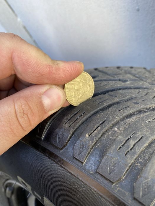 Продам резину с дисками 5х100 зима 195/65 r15 Bridgestone