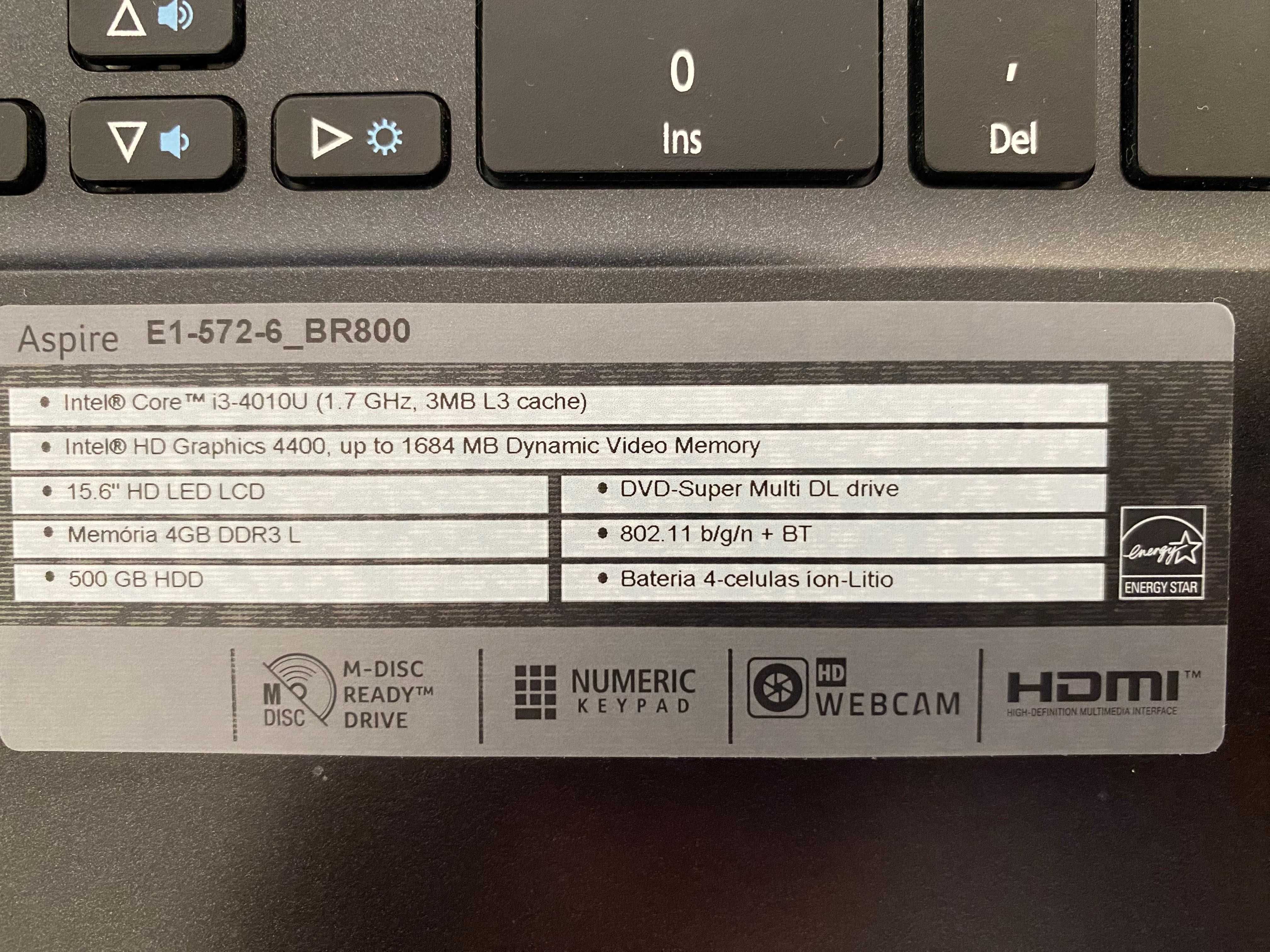 Acer Intel Core i3, 8GB RAM, 240 SSD, 15.6'' HD LED LCD