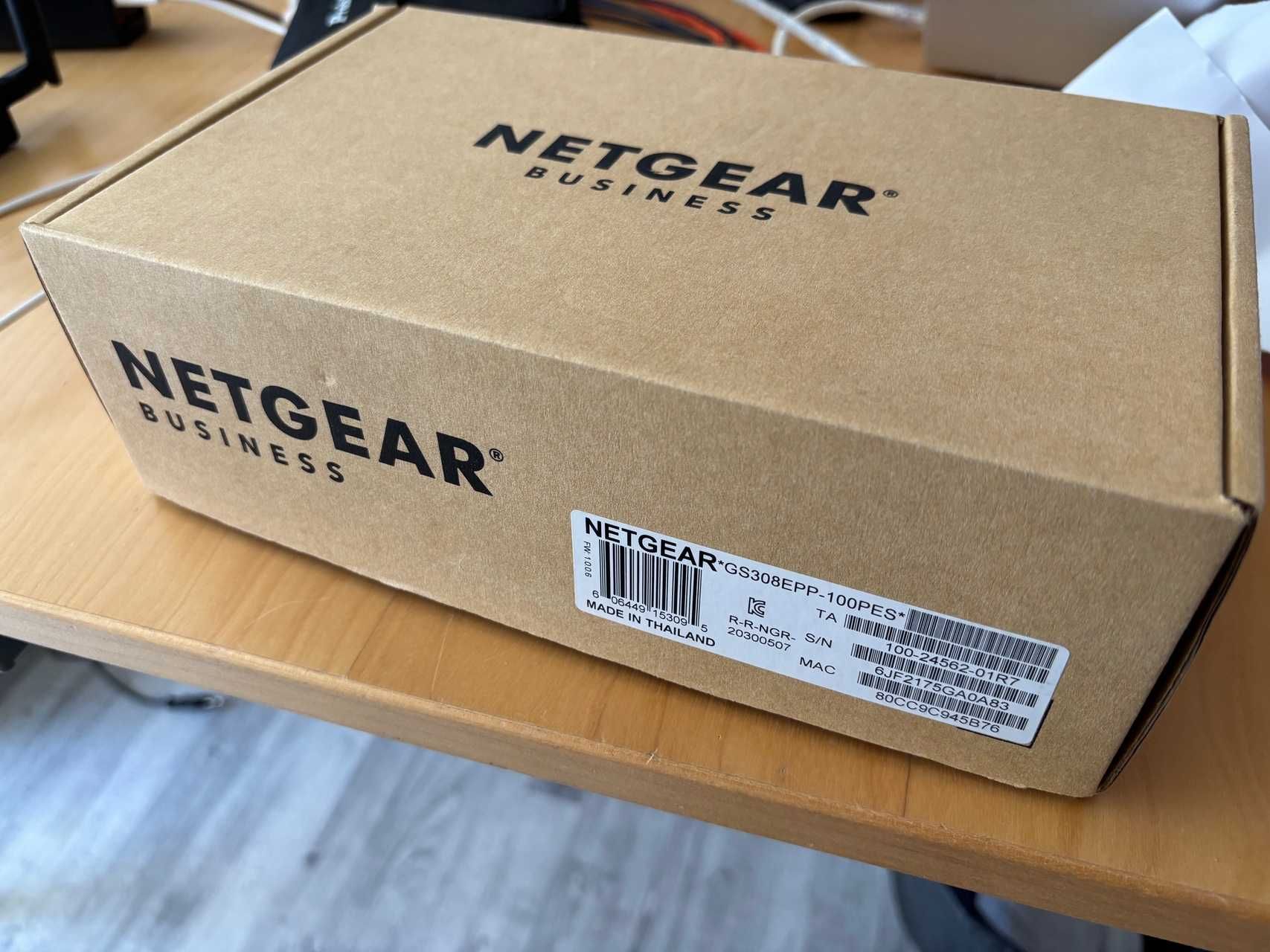 Switch Netgear GS308EPP Gigabit | VLANs | LACP | PoE+