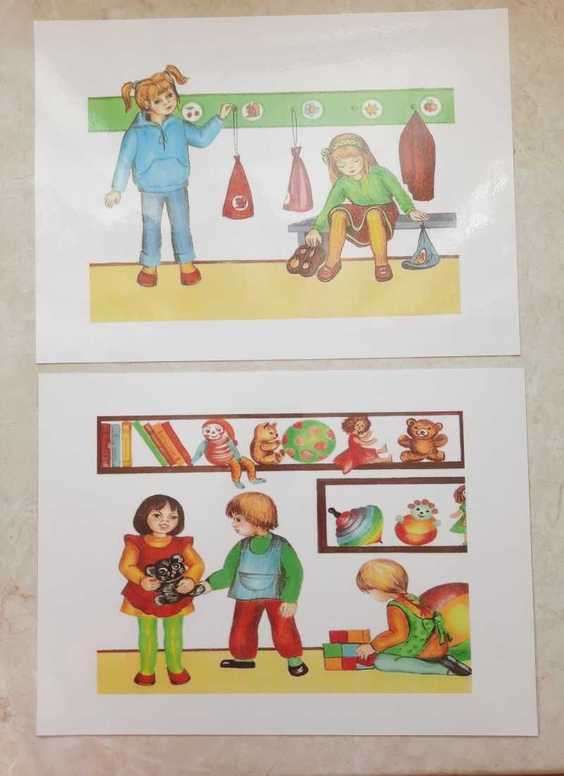 Pakiet ilustracji A 4 w dużym segregatorze "Przedszkole"