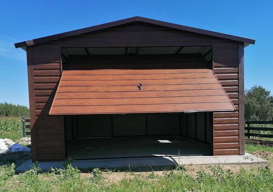 Garaż Drewnopodobny Standard 3x5 PROMOCJA!! konstrukcja ocynk