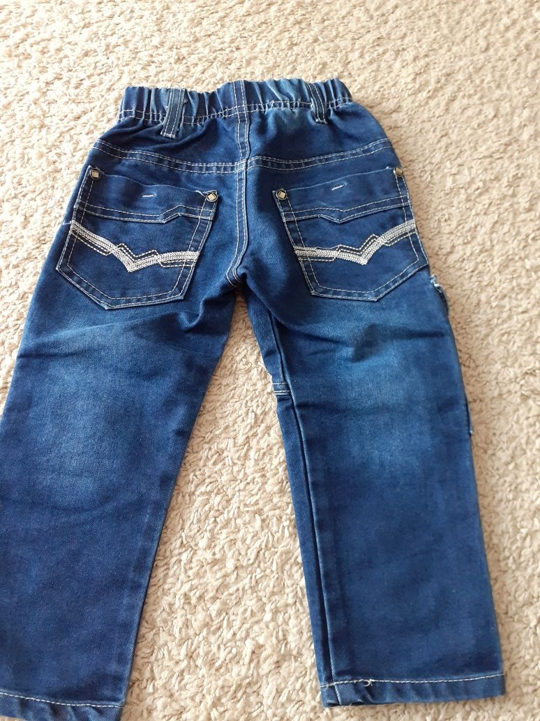 Spodnie chłopięce jeansowe r.86
