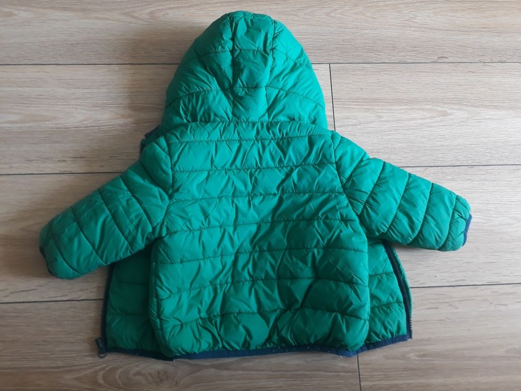 Zielona kurtka pikowana rozmiar 74