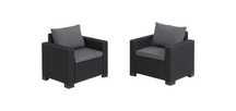 2 Fotele Keter California Lounge Brąz
