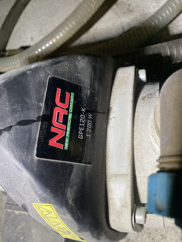 Pompa do wody nac 1200w + wąz ssawny