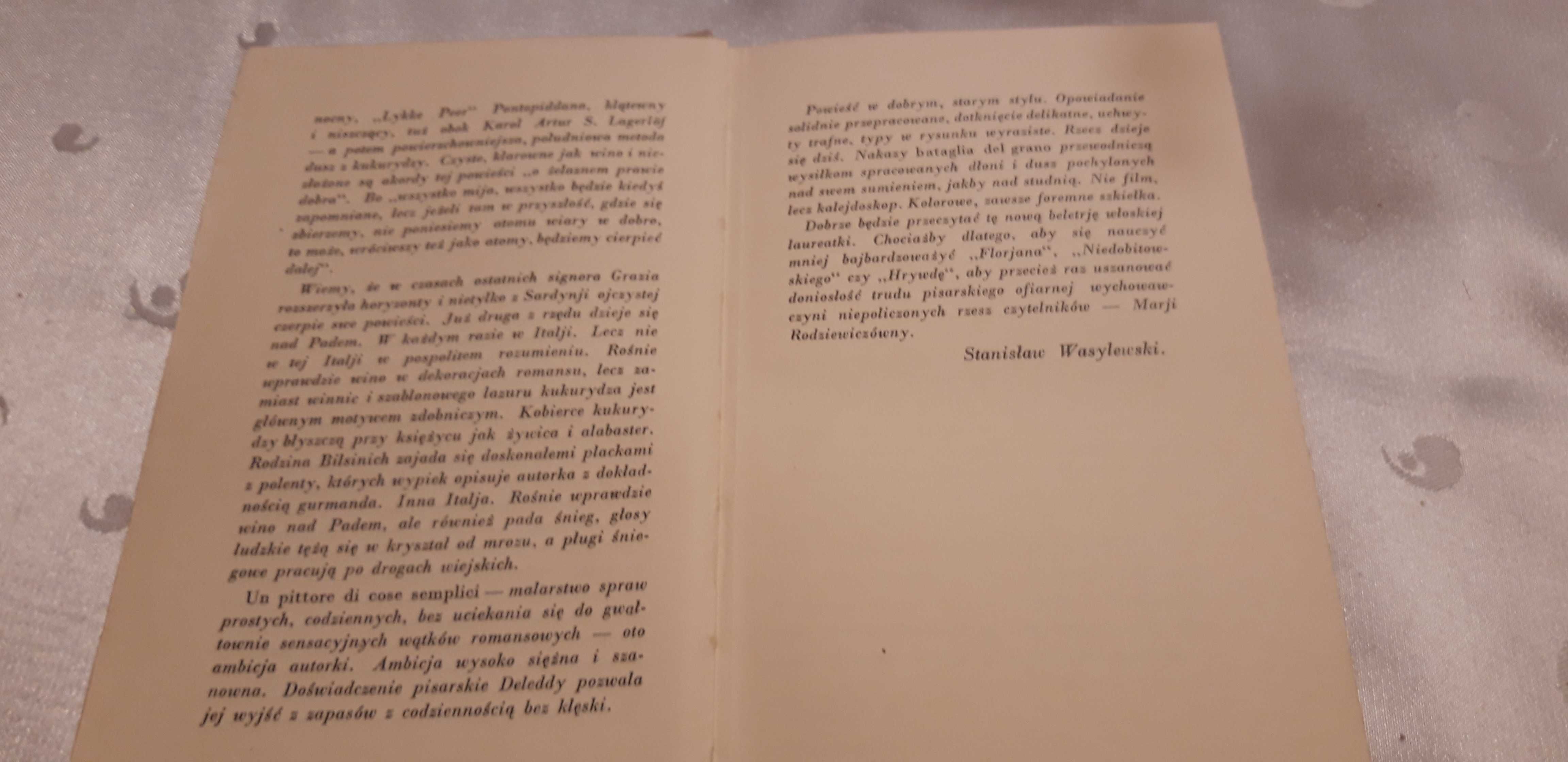 Annalena Bilsini-Grazia Deledda-P-ń 1929,opr,Bibl.Laur.Nobla,cudo