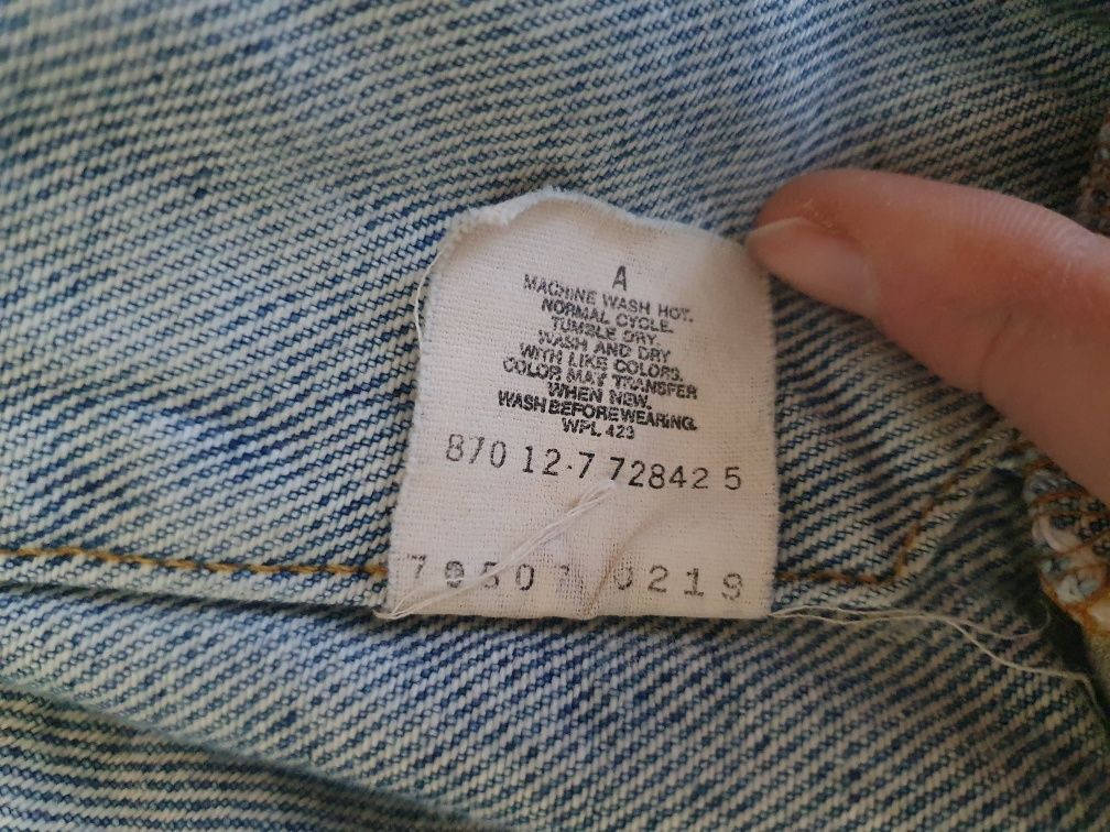 Katana kurtka jeansowa rozmiar m 38 męska damska oversize vintage 1980