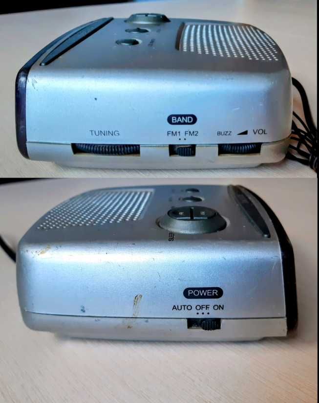 Радиоприёмник радио будильник часы Elenberg CR-6601, антенна JVC рамка