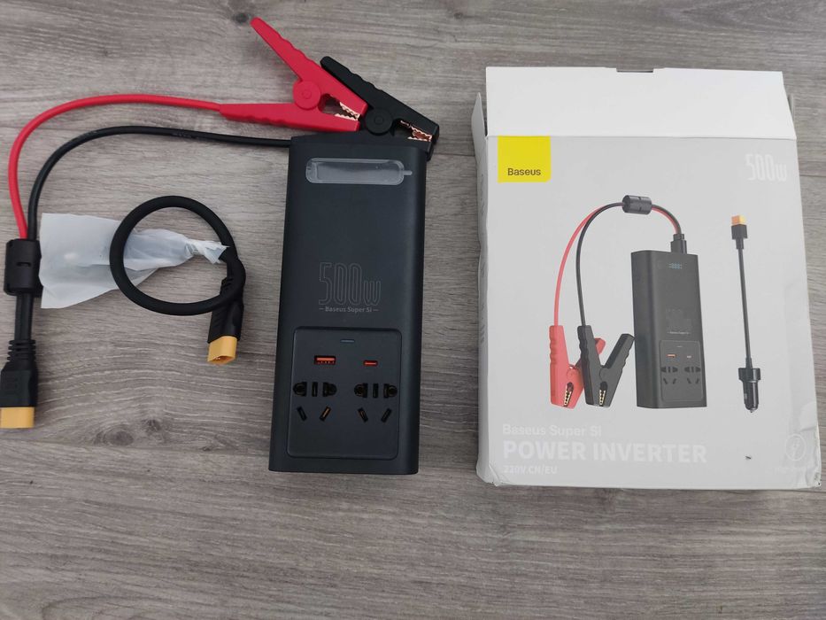 Инвертор 12 220 в Baseus 500w чистый синус для ДБЖ ИБП UPS аккумулятор