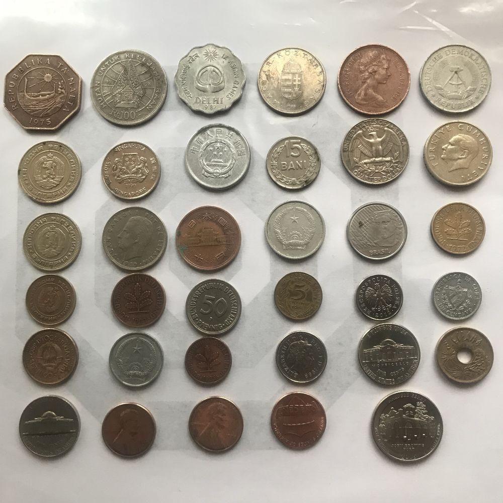 Монеты иностран производс