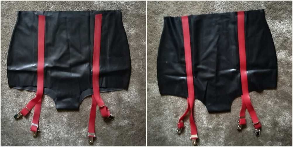 Majtki pas latex 100% guma r. S