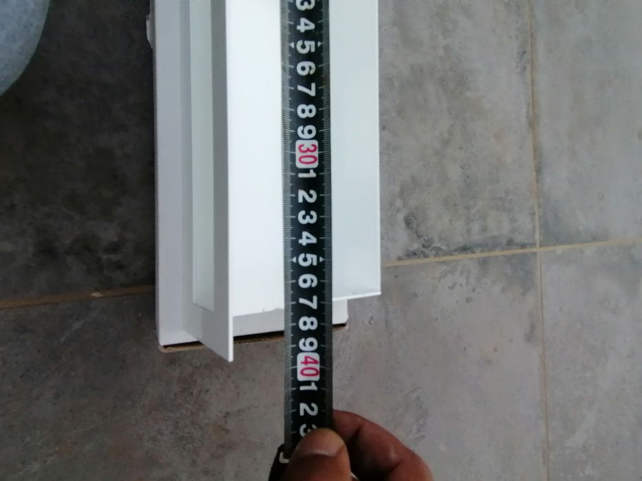 Grelha Tria Design Branca 400x60mm