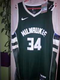 koszulka NBA Milwaukee Bucks Giannis Antetokounmpo 34 (nowa)