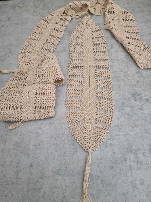 Dois conjuntos de panos em croché novos