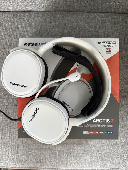 Słuchawki gamingowe Steelseries ARCTIS 3 białe
