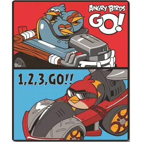 Koc kocyk Angry Birds 120x150 cm + gratis