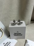 Vivienne Westwood Saturn Orb Silver Earrings оригинал сережки серьги
