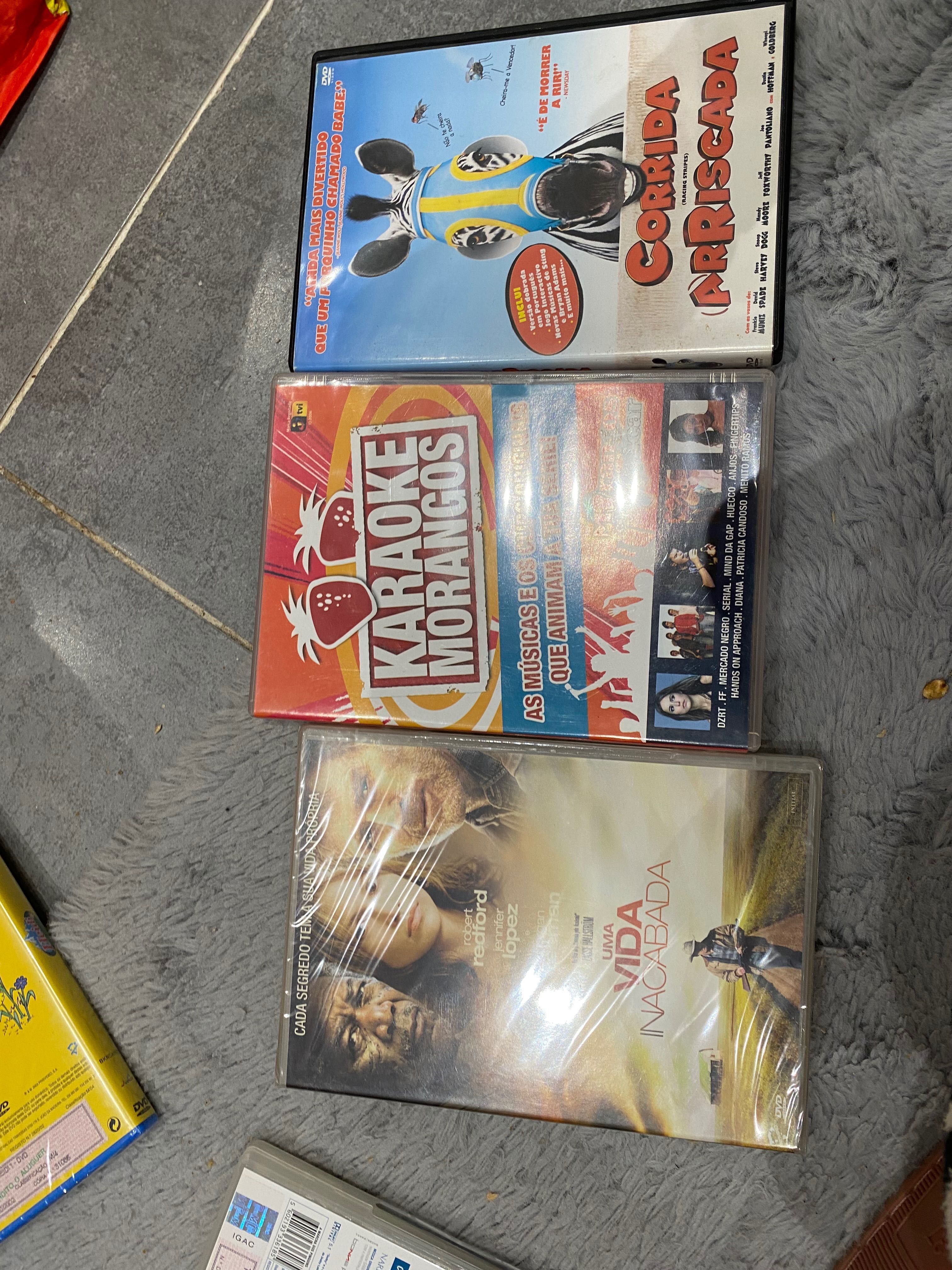 DVDs novos embalados