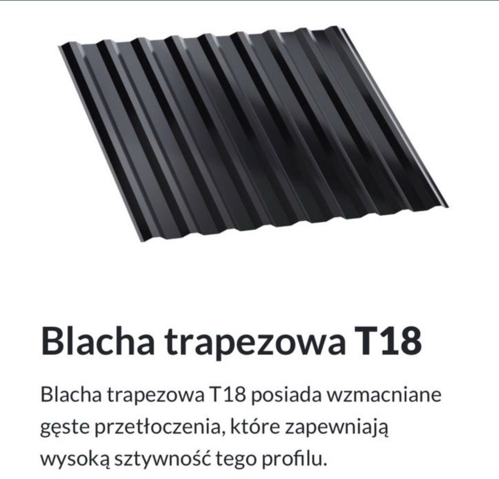 blacha trapezowa T14 T18 T20+ połysk mat