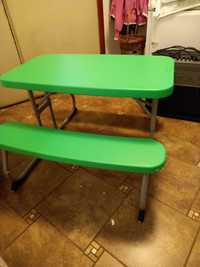 LIFETIME zestaw piknikowy stół +ławki dla dzieci składany 83x48cm nowe