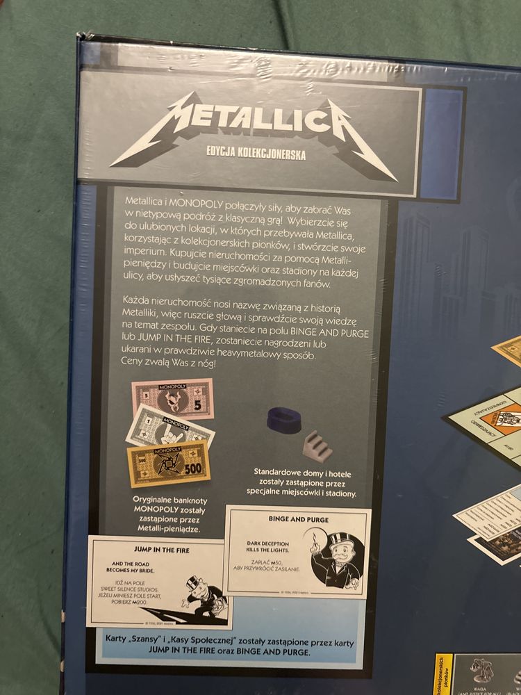 Monopoly Metallica edycja kolekcjonerka NOWA w folii
