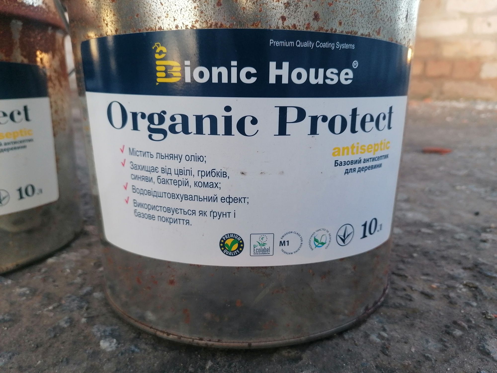 Масло-антисептик для дерева Bionic House Organic Protect Oil 10 л