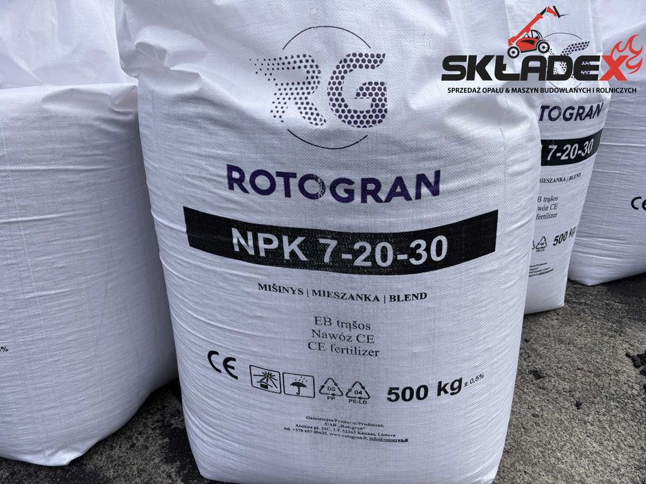 NPK 7-20-30  Rotogran polifoska big bag 500 kg