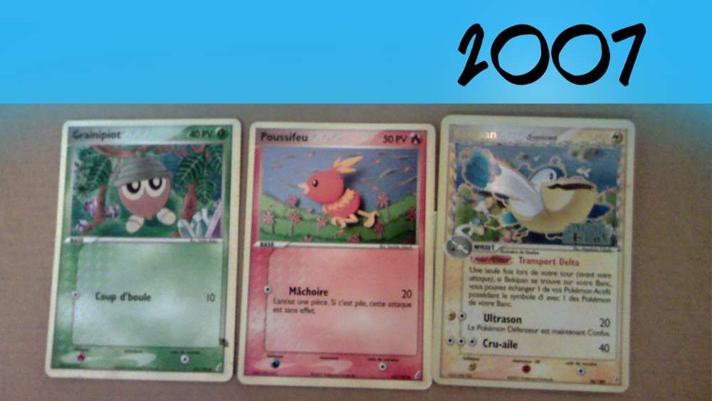 Várias Cartas Pokémon 1995/2007/2009