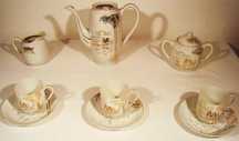 Serviço de chá Chines em porcelana antigo