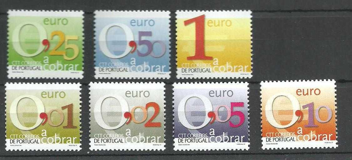 Série de Portugal nova de 2001 Taxa a Cobrar