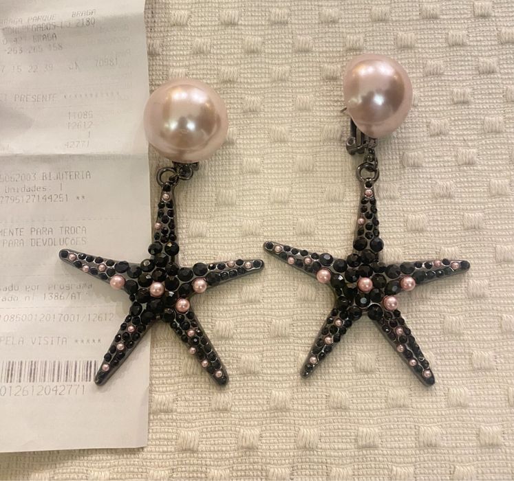 Brincos Uterque novos originais