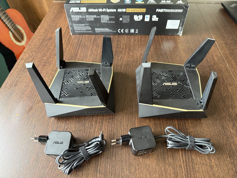 Zestaw 2 x router ASUS AX6100 (RT-AX92U) AiMesh, Wi-Fi 6