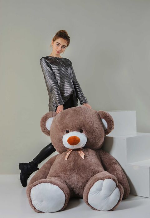 Ведмедик плюшевий Великий Большой мишка медведь М'яка іграшка игрушка